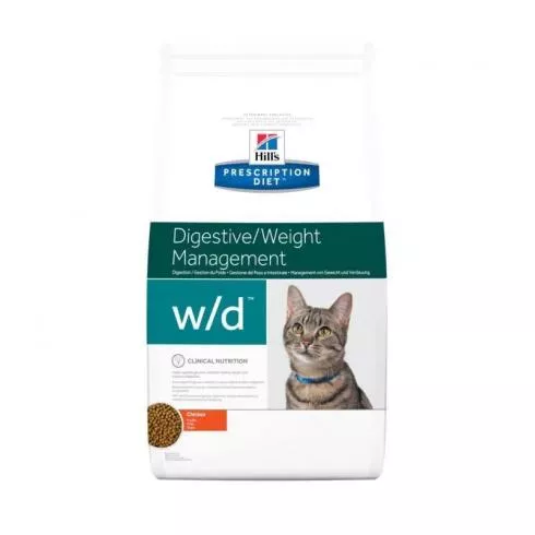 Hills Pescription Diet Feline W/D 1,5kg - cukorbetegség, súly szintentartása, rostra reagáló G