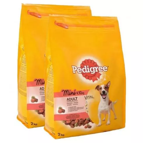 Pedigree száraz Mini Marha+zöldség 2x2kg