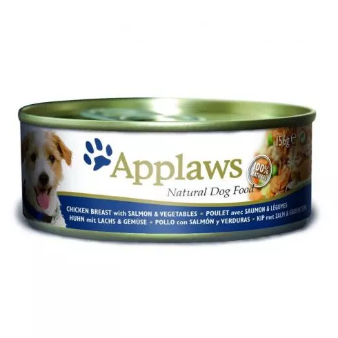 Applaws Dog Konzerv Csirke+Lazac+Zöldség+Pisztráng 156g