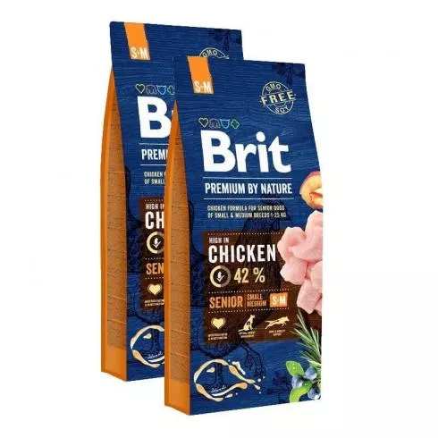 Brit Premium by Nature Senior Small/ Medium 2x15kg