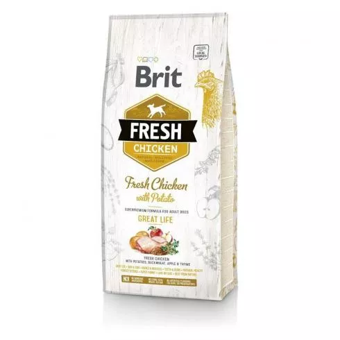 Brit Fresh Chicken with Potato Adult Great Life 2x12 kg