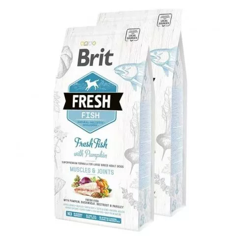 Brit Fresh Fish with Pumpkin Adult Large 2x2,5kg