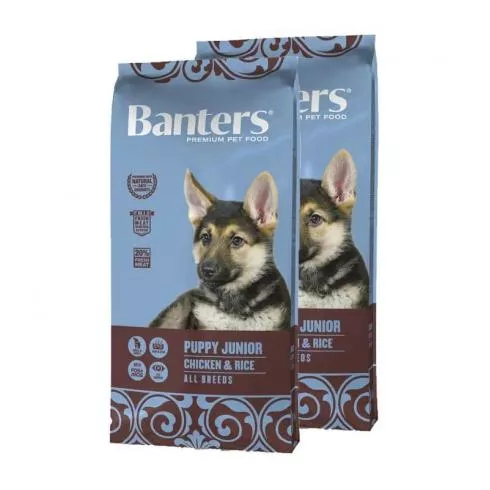 Visán Banters Dog Puppy & Junior Chicken & Rice 2x15kg