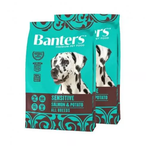 Visán Banters Dog Sensitive Salmon & Potato 2x3kg