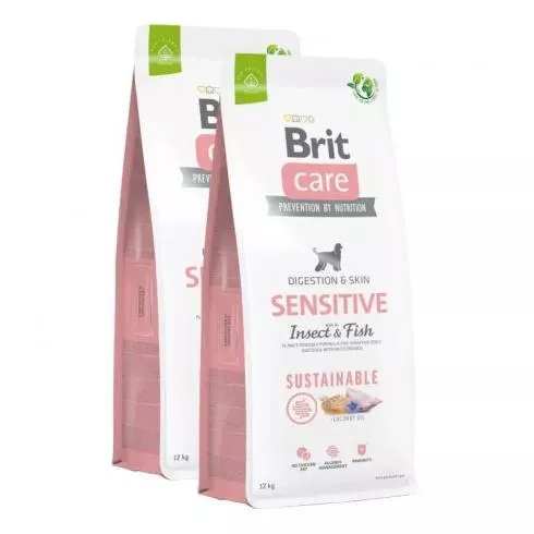 Brit Care Dog Sustainable Sensitive Insect & Fish kutyatáp 2x3kg