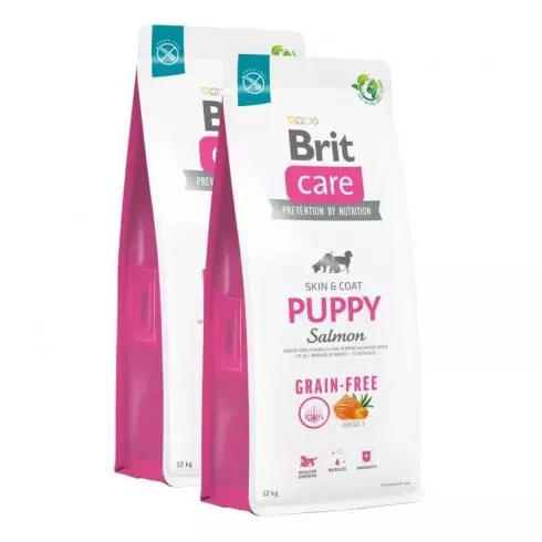 Brit Care Dog Grain-free Puppy Salmon & Potato kutyatáp 2x12kg