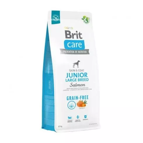 Brit Care Dog Grain-free Junior Large Breed Salmon & Potato kutyatáp 3kg