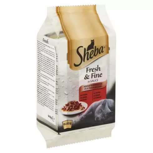 Sheba alutasak mini 6x50gr húsos