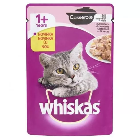 Whiskas Alutasak Lazac Casserole 85g