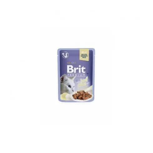 Brit Premium Cat Delicate Fillets marha zselében 85g