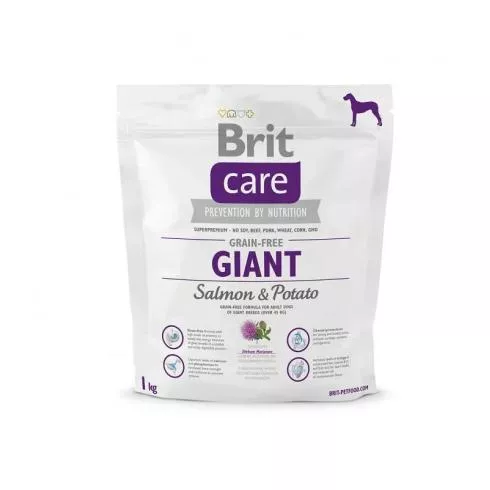 Brit Care Grain-free Giant Salmon & Potato kutyatáp 1 kg