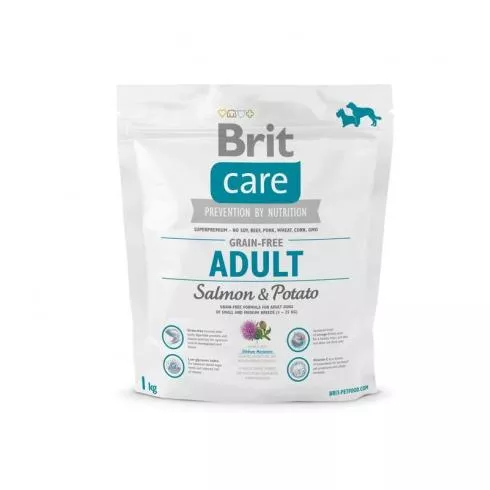 Brit Care Grain-free Adult Salmon & Potato kutyatáp 1 kg