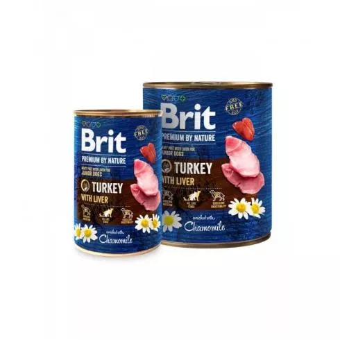 Brit Premium by Nature Konzerv Pulyka/máj 800g