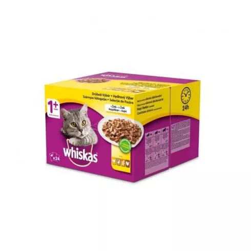 WHISKAS Alutasak 24-pack szárnyas 24*100g