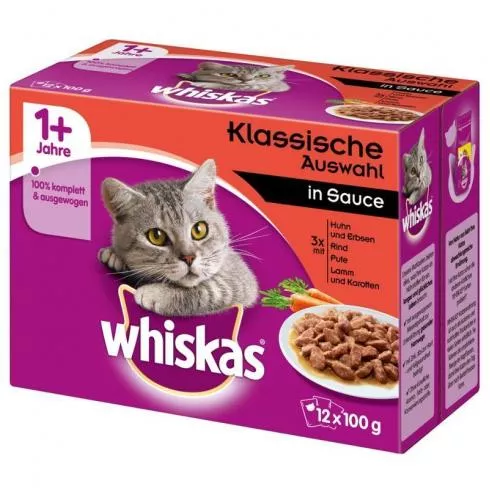 WHISKAS alutasak 12-pack húsos 12*100g Multipack