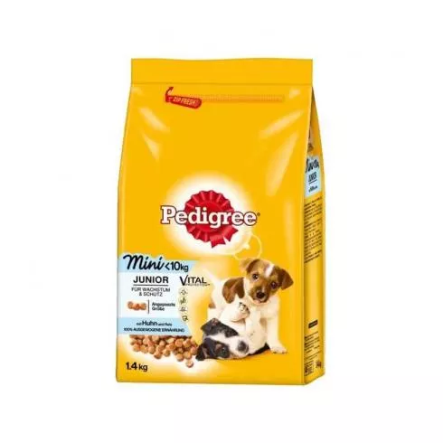 Pedigree Junior mini 1,4kg csirke-rizs