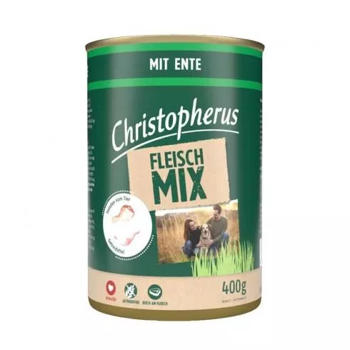 Christopherus Dog konzerv meat mix kacsa 400g