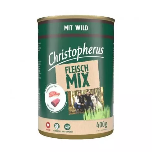 Christopherus Dog konzerv meat mix vad 400g