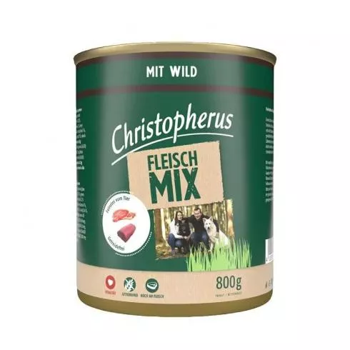 Christopherus Dog konzerv meat mix vad 800g