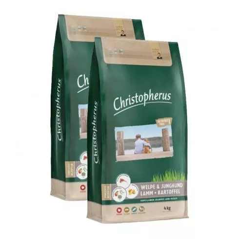 Christopherus Dog Puppy & Junior Grainfree Bárány és burgonya 2x4kg