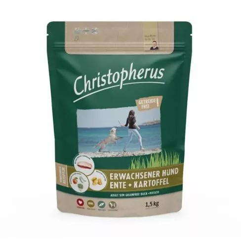 Christopherus Dog Adult Grainfree Kacsa és burgonya Small & medium 1,5kg