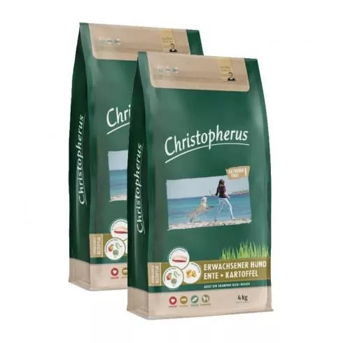 Christopherus Dog Adult Grainfree Kacsa és burgonya Small & medium 2x4kg