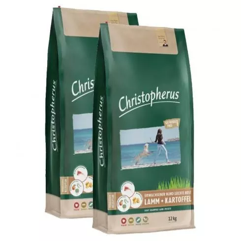 Christopherus Dog Light Grainfree Bárány és burgonya 2x12kg