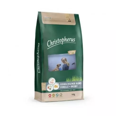 Christopherus Dog Adult Grain Free Pisztráng és rovar Small & medium 4kg