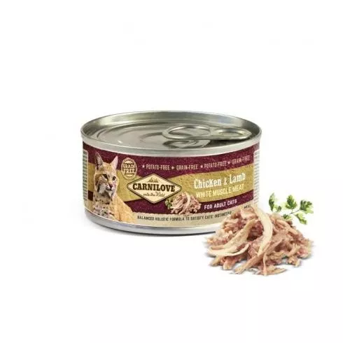 Carnilove Cat Chicken & Lamb Can- Csirke és Bárány Hússal Konzerv 100g