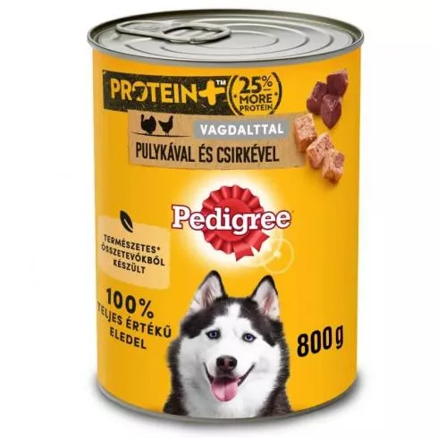 Pedigree konzerv Pulyka-csirke 800g PROTEIN