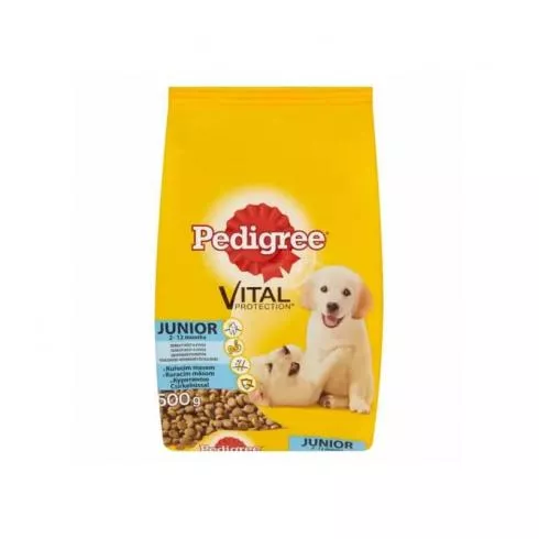 PEDIGREE Junior Száraz Csirke & Rizs 500g