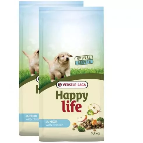 Happy Life Dog Junior Csirke 2x10kg