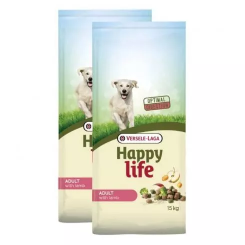 Happy Life Dog Adult Bárány 2x15kg