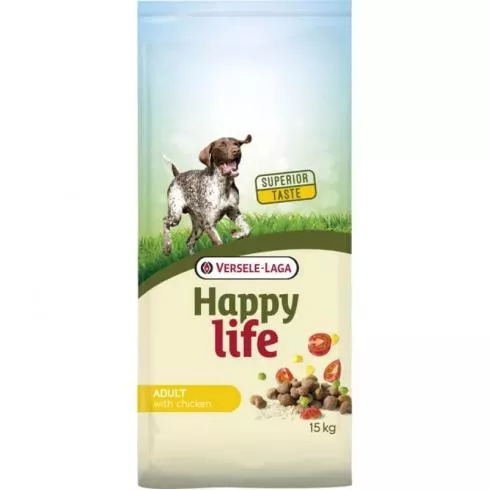 Happy Life Dog Adult Csirke 15kg