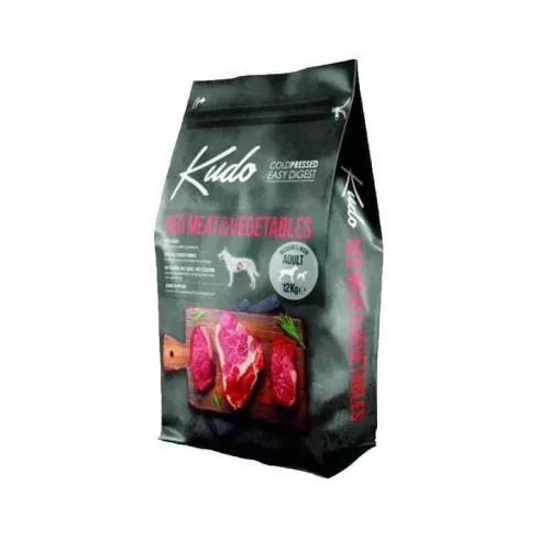 Kudo Low Grain Adult Red Meat/Vegetables Mini száraz kutyatáp vörös hús, zöldség 12kg