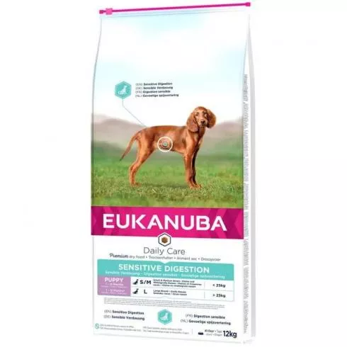 Eukanuba Puppy Sensitive Digestion kutyatáp 12kg