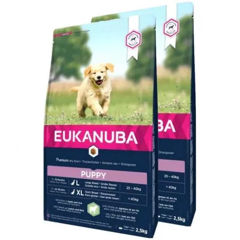 Eukanuba Puppy Large Lamb & Rice 2x2,5kg