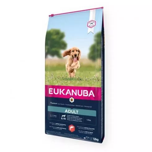 Eukanuba Adult Small & Medium Salmon & Barley kutyatáp 12kg