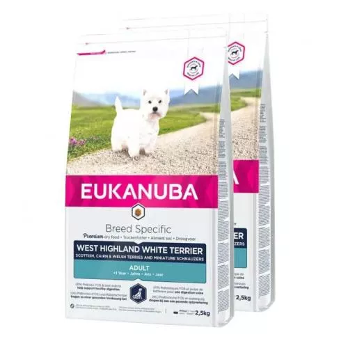 Eukanuba Breed West Highland Terrier 2x2,5kg