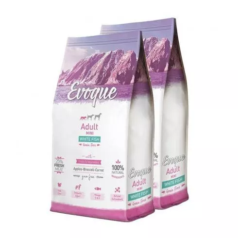 Visán Evoque Dog Adult Mini White Fish Grain Free 2x2kg