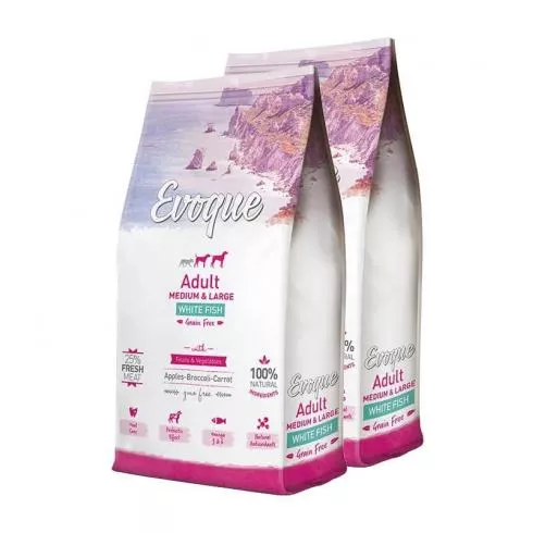 Visán Evoque Dog Adult Medium/Large White Fish Grain Free 2x2kg