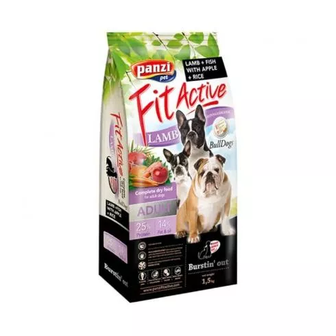 FitActive Dog ADULT BullDogs Lamb & Fish 1,5kg