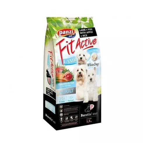 Panzi FitActive Dog Adult WhiteDogs Lamb & Fish kutyatáp 1,5kg