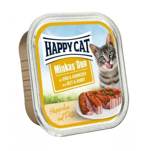 Happy Cat Minkas Duo Marha-Nyúl 12X100g