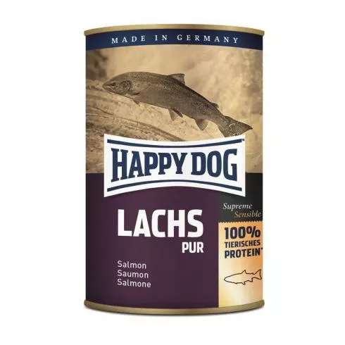 Happy Dog Lachs Pur - Lazachúsos konzerv 375g