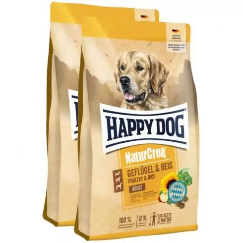 Happy Dog NaturCroq Adult Geflügel & Reis 2x1kg