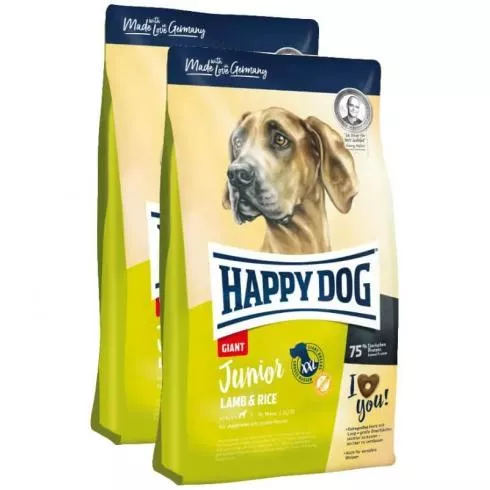 Happy Dog Giant Junior Lamb & Rice 2x15kg