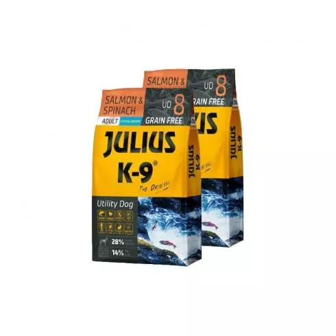 Julius K-9 Adult Salmon & Spinach (Ud8) 2x10kg