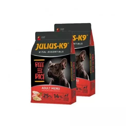 Julius-K9 HighPremium Adult Vital Essentials Beef & Rice 2x12kg