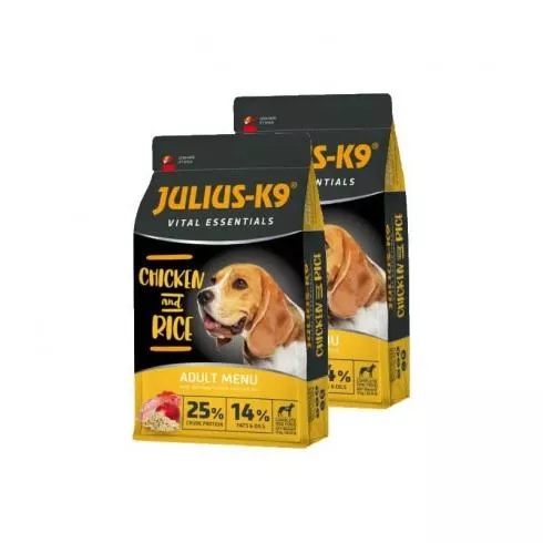 Julius-K9 HighPremium Adult Vital Essentials Poultry & Rice 2x12kg